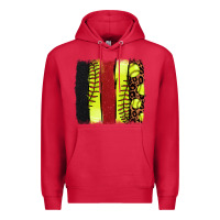 Cardinal softball brushstroke Premium Hoodie - NancyCooperArtShop