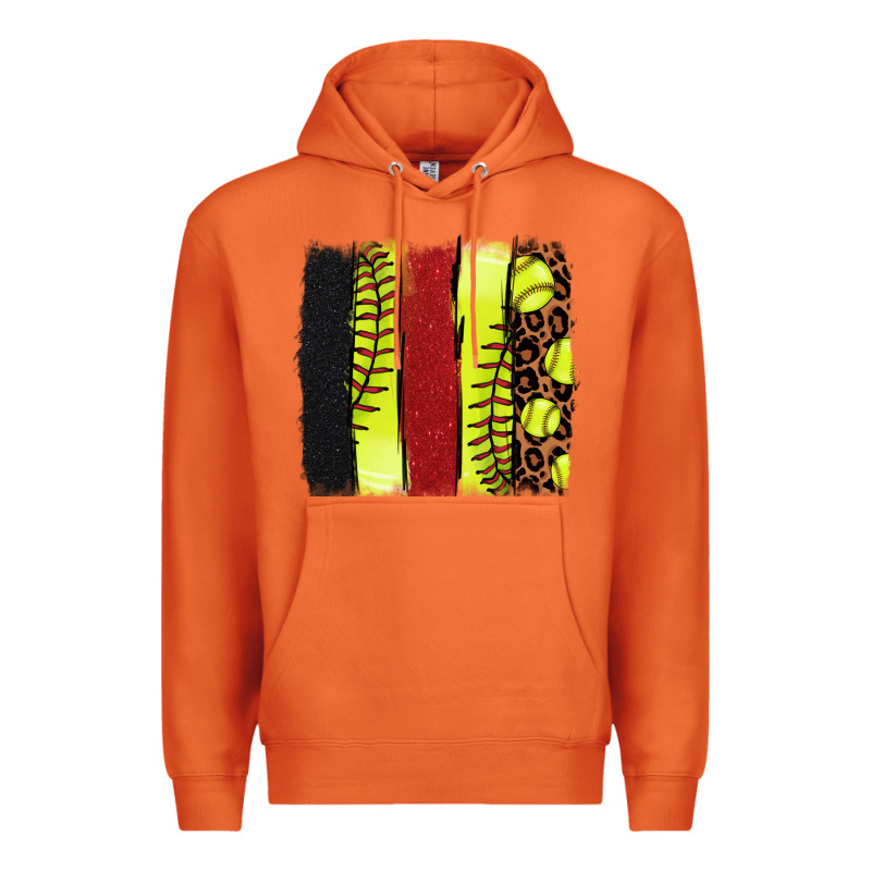 Softball Brushstroke Premium Hoodie by NancyCooperArtShop | Teevron