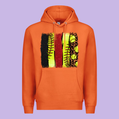 Softball Brushstroke Premium Hoodie Designed By Nancycooperartshop