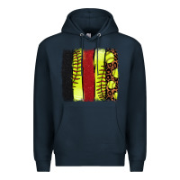 Navy softball brushstroke Premium Hoodie - NancyCooperArtShop