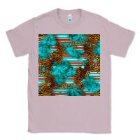 Lilac turquoise serape leopard seamless pattern Classic Tee - BundleAndBundleShop
