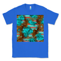True Royal turquoise serape leopard seamless pattern Classic Tee - BundleAndBundleShop