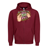 Burgundy all the pretty girls roll like this Zipper Hoodie - JahusDesignShop