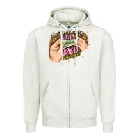 Oatmeal Heather all the pretty girls roll like this Zipper Hoodie - JahusDesignShop