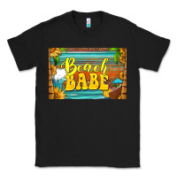Black beach babe skinny metal can holder Classic Tee - HRA Design Shop