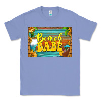 Colony Blue beach babe skinny metal can holder Classic Tee - HRA Design Shop