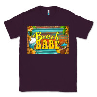 Plum beach babe skinny metal can holder Classic Tee - HRA Design Shop