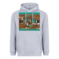 Heather Grey mama mama mama Heavyweight Hoodie - Artiststas