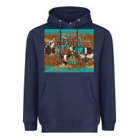 Navy mama mama mama Heavyweight Hoodie - Artiststas