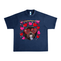 Navy valentine's day havanese dog Urban Heavy Tee - RanaPortraitStore