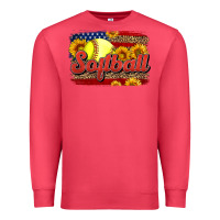 Cardinal Western American Flag Softball Premium Sweatshirt - LillyAllenDesigns
