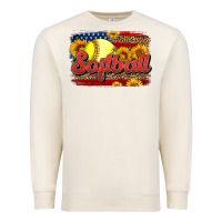 Sandshell Western American Flag Softball Premium Sweatshirt - LillyAllenDesigns