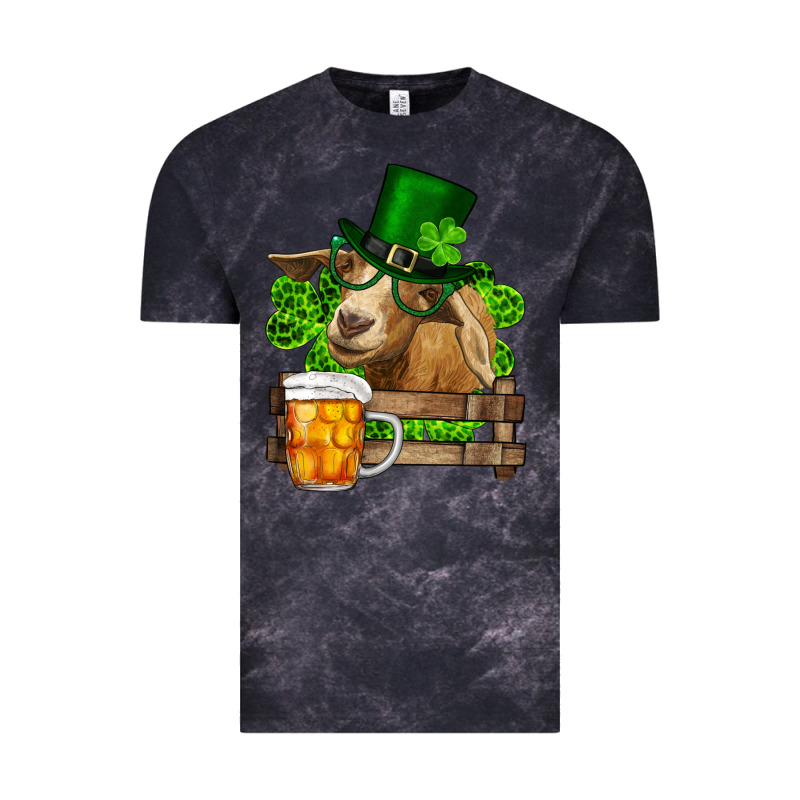 St. Patrick's Day Goat And Beer Vintage Tee by RanaPortraitStore | Teevron
