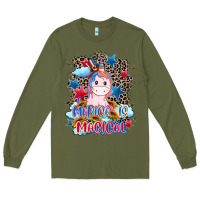 Army Green Merica is magical 4th of july Long Sleeve Tee - CowGirlArtShop