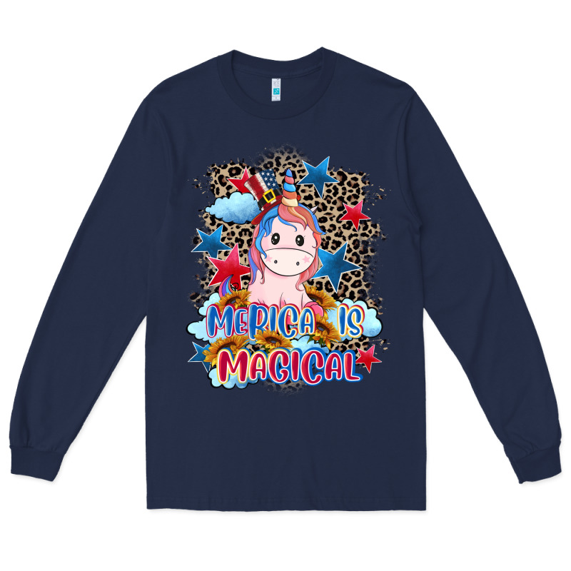 Merica Is Magical 4th Of July Long Sleeve Tee by CowGirlArtShop | Teevron