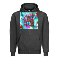 Charcoal Heather summer break and school Zipper Hoodie - AdoDesignShop
