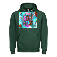 Sports Green summer break and school Zipper Hoodie - AdoDesignShop