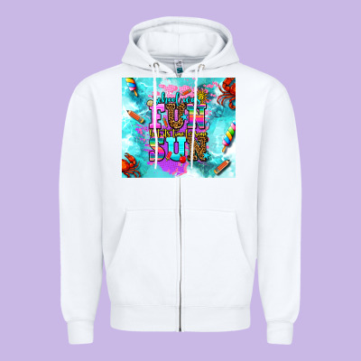 Summer Break And School Zipper Hoodie Designed By Adodesignshop