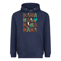 Navy mama mama mama mama Heavyweight Hoodie - Artiststas