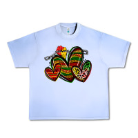 Grape Ice juneteenth hearts Urban Heavy Tee - Zillion Design Studio