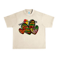 Sandshell juneteenth hearts Urban Heavy Tee - Zillion Design Studio