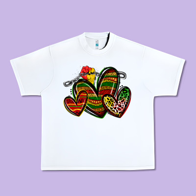 Urban Heavy Tee juneteenth hearts