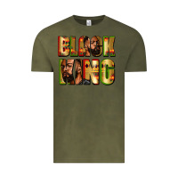 Vintage Olive black king Vintage Tee - Zillion Design Studio