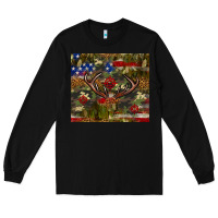 Black Hunting leopard USA flag tumbler 4th of july Long Sleeve Tee - Neo Western