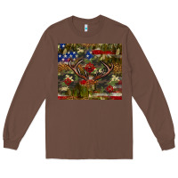 Chestnut Hunting leopard USA flag tumbler 4th of july Long Sleeve Tee - Neo Western