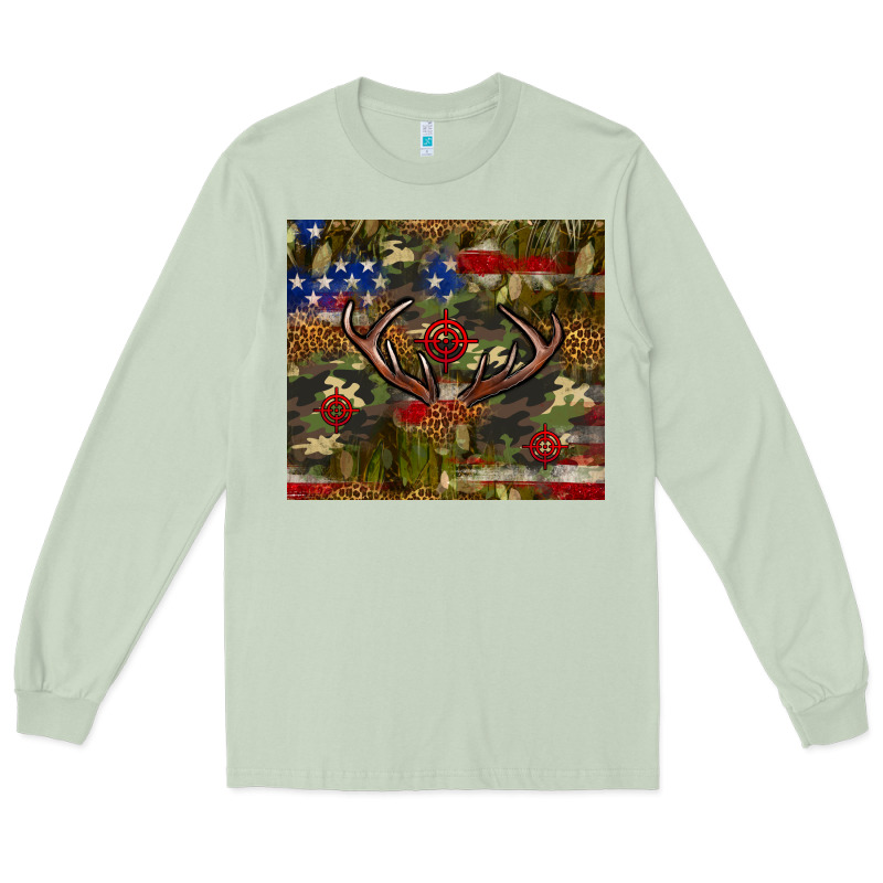 Hunting Leopard Usa Flag Tumbler 4th Of July Long Sleeve Tee by Neo Western | Teevron