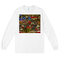 White Hunting leopard USA flag tumbler 4th of july Long Sleeve Tee - Neo Western