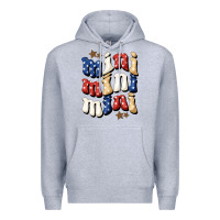 Heather Grey American mini Premium Hoodie - NancyCooperArtShop