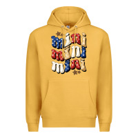 Mustard American mini Premium Hoodie - NancyCooperArtShop