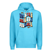 Ocean Blue American mini Premium Hoodie - NancyCooperArtShop