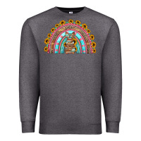 Charcoal Heather western easter rainbow Premium Sweatshirt - Jasminsmagicworld
