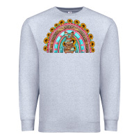 Heather Grey western easter rainbow Premium Sweatshirt - Jasminsmagicworld