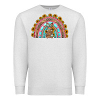 Oatmeal Heather western easter rainbow Premium Sweatshirt - Jasminsmagicworld