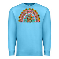 Ocean Blue western easter rainbow Premium Sweatshirt - Jasminsmagicworld