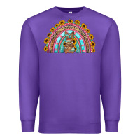 Purple western easter rainbow Premium Sweatshirt - Jasminsmagicworld
