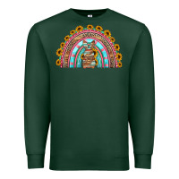 Sports Green western easter rainbow Premium Sweatshirt - Jasminsmagicworld