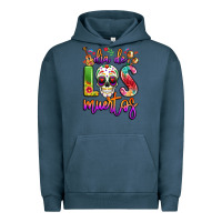 Pigment Midnight Navy dia de los muertos Urban Hoodie - LillyAllenDesigns