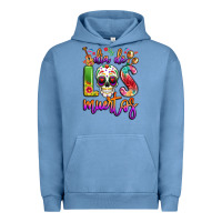Pigment Pebble Blue dia de los muertos Urban Hoodie - LillyAllenDesigns