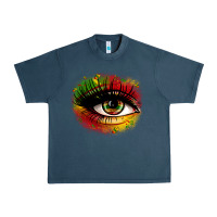 Midnight Navy juneteenth eye Urban Heavy Tee - Zillion Design Studio