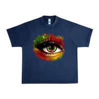 Navy juneteenth eye Urban Heavy Tee - Zillion Design Studio
