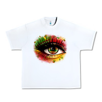 White juneteenth eye Urban Heavy Tee - Zillion Design Studio