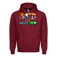 Burgundy holiday mode on Zipper Hoodie - AdoDesignShop
