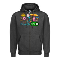 Charcoal Heather holiday mode on Zipper Hoodie - AdoDesignShop