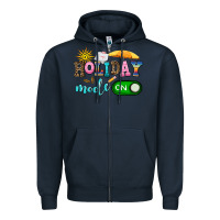 Navy holiday mode on Zipper Hoodie - AdoDesignShop