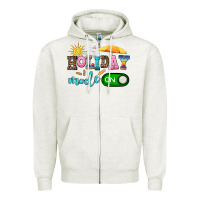 Oatmeal Heather holiday mode on Zipper Hoodie - AdoDesignShop