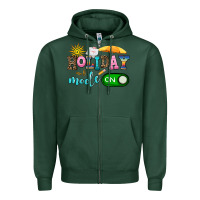 Sports Green holiday mode on Zipper Hoodie - AdoDesignShop